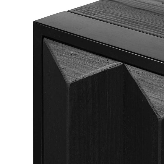 Saira 1.78m Recycled Sideboard - Full Black - Last One Buffet & Sideboard Nicki-Core   