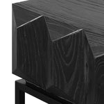 Nadine 140cm Wooden Console Table - Full Black Console Table Nicki-Core   