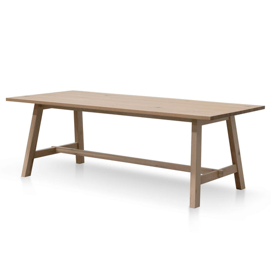 Murillo 2.2m Wooden Dining Table - Washed Natural Dining Table Sing-Core   