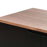 Marc 1.6m Sideboard Buffet Unit - Walnut with Black Doors Buffet & Sideboard Dwood-Core   