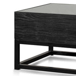 Ted 1.2m Elm Coffee Table - Full Black Coffee Table Nicki-Core   