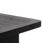 Munoz 2.4m Elm Dining Table - Full Black Dining Table Nicki-Core   