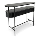 Velez 1.2m Stone Top Console Table - Black Console Table IGGY-Core   