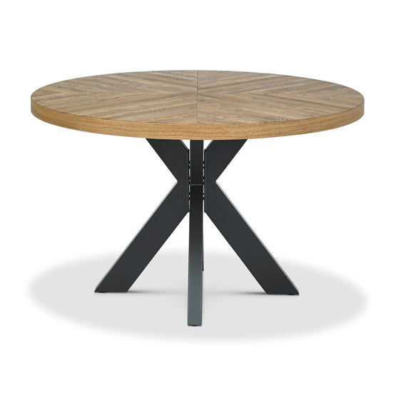 Tammi 4 Seater Round Dining Table - European Knotty Oak Dining Table VN-Core   