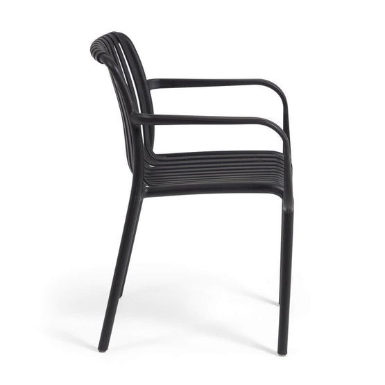 Set of 4 - Isabella Dining Chair - Black Outdoor Chair The Form-Local   