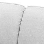 Chapman 3 Seater Fabric Sofa- Light Texture Grey Sofa K Sofa-Core   