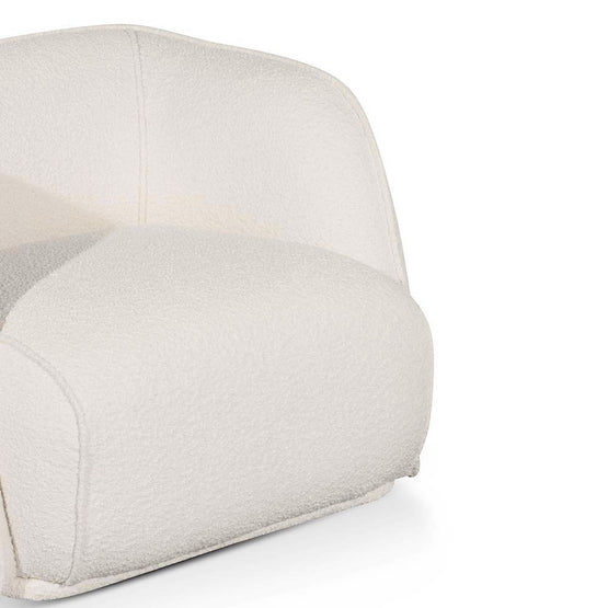 Troy Fabric Armchair - Ivory White Boucle - Last One Armchair Original Sofa-Core   