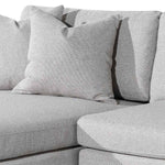 Alana 3 Seater Left Chaise Fabric Sofa - Grey Chaise Lounge Casa-Core   