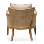Marion Rattan Armchair - Distress Natural and Sand White Armchair Chic-Core   