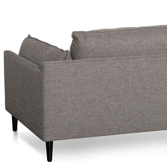 Lucio 4 Seater Left Chaise Fabric Sofa - Graphite Grey Chaise Lounge K Sofa-Core   
