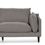 Lucio 4 Seater Left Chaise Fabric Sofa - Graphite Grey Chaise Lounge K Sofa-Core   