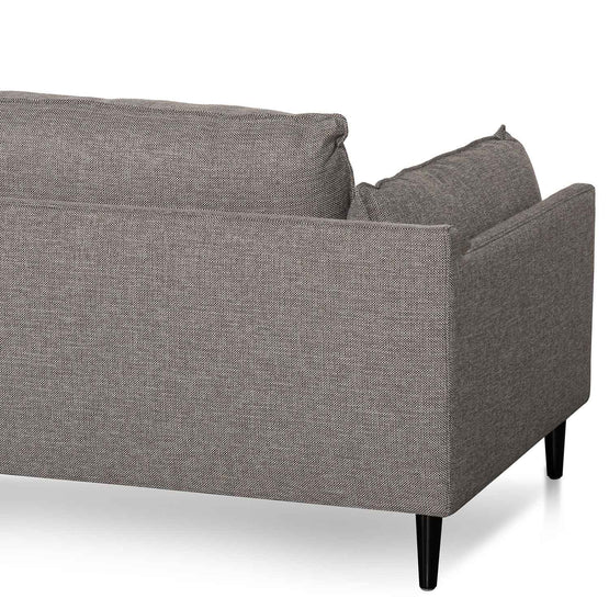 Lucio 4 Seater Right Chaise Fabric Sofa - Graphite Grey Chaise Lounge K Sofa-Core   