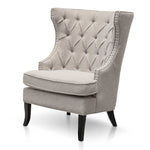 Cecilia Wingback Armchair - Sterling Sand Wingback Chair Casa-Core   