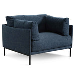 Emilis Fabric Armchair - Dark Blue Armchair K Sofa-Core   