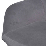 Collier Visitor Chair - Dark Grey Velvet with Black Legs Office Chair LF-Core   