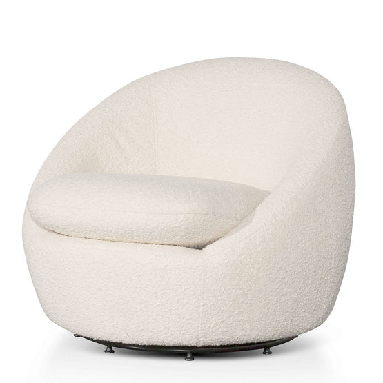 Carroll Lounge Chair - Ivory White Boucle - Last One Lounge Chair Casa-Core   
