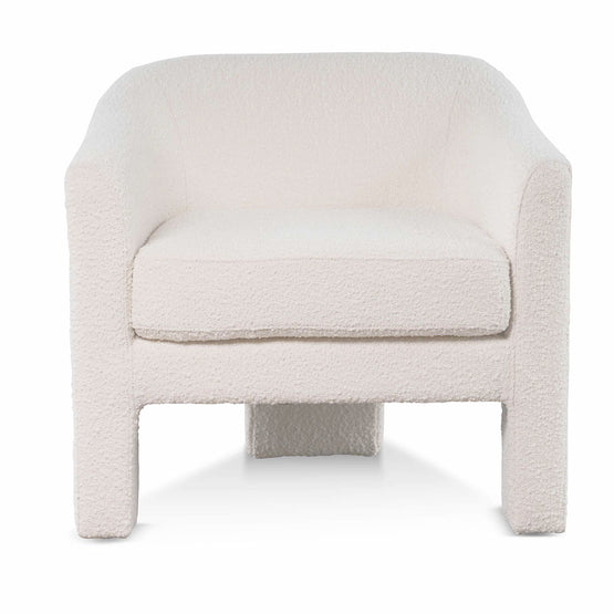 Jerrod Fabric Armchair - Ivory White Boucle Armchair Casa-Core   