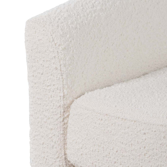 Jerrod Fabric Armchair - Ivory White Boucle Armchair Casa-Core   