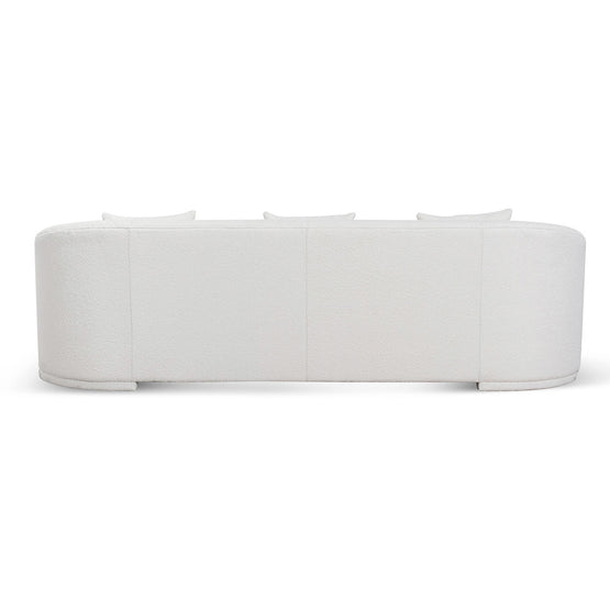 Dorian 4 Seater Sofa - Ivory White Boucle Sofa Forever-Core   