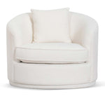 Dorian Armchair - Ivory White Boucle Armchair Forever-Core   