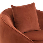 Jake Velvet Armchair - Rustic Orange Armchair Forever-Core   