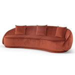 Jake Velvet 4 Seater Sofa - Rustic Orange Sofa Forever-Core   