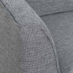 Kavan Fabric Armchair - Graphite Grey with Black Leg Armchair K Sofa-Core   