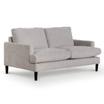 Zachery 2 Seater Fabric Sofa - Oyster Beige and Black Leg - Last One Sofa K Sofa-Core   