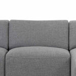 Marlin 3 Seater Right Chaise Fabric Sofa - Noble Grey Chaise Lounge Yay Sofa-Core   