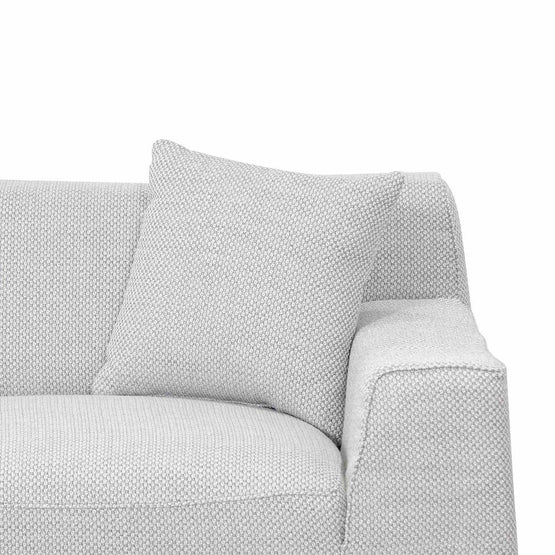 Marlin 3 Seater Left Chaise Fabric Sofa - Passive Grey Chaise Lounge Yay Sofa-Core   