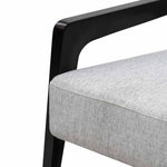 Nathan Fabric Lounge Chair - Silver Grey Armchair Swady-Core   