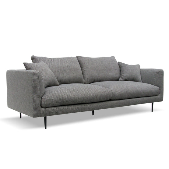 Arlette 4 Seater Fabric Sofa - Noble Grey Sofa Yay Sofa-Core   