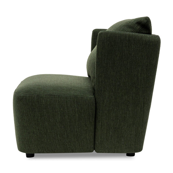 Elvina Fabric Armchair - Fir Green Armchair Yay Sofa-Core   