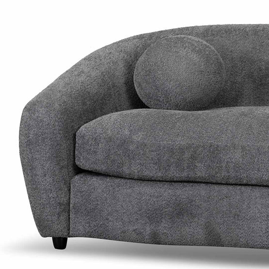 Hurst 3 Seater Fabric Sofa - Iron Grey Sofa Casa-Core   