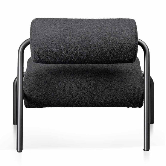 Delacruz Lounge Chair - Black Boucle Armchair IGGY-Core   