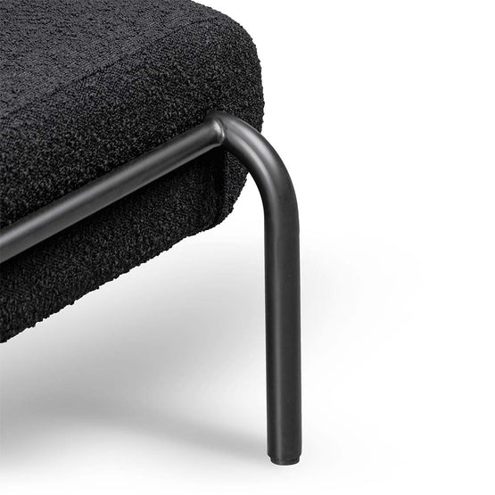 Delacruz Lounge Chair - Black Boucle Armchair IGGY-Core   