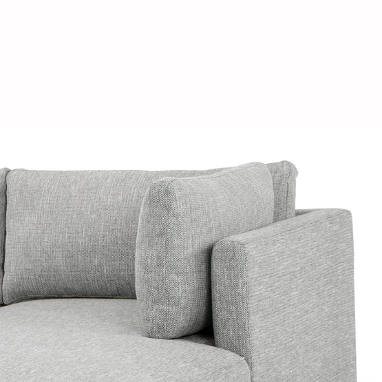 Kerry 3 Seater Fabric Right Chaise Fabric Sofa - Graphite Grey Chaise Lounge Original Sofa-Core   