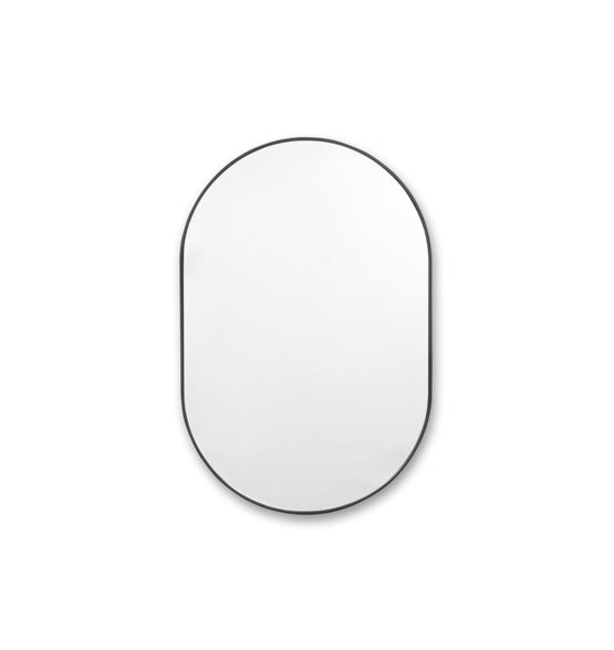 Bjorn Medium Oval Mirror - Black Mirror Warran-Local   