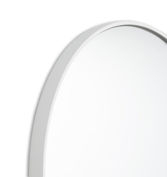 Bjorn Medium Oval Mirror - White Mirror Warran-Local   