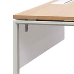 Halo 1 Seater Office Desk - Natural and White Office Desk Sun Desk-Core   