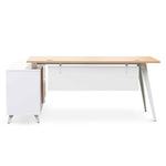 Stylus 160cm Right Return Executive Office Desk - Natural Office Desk Sun Desk-Core   