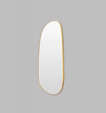 Pebble 150cm Organic Shaped Mirror - Brass Mirror Warran-Local   