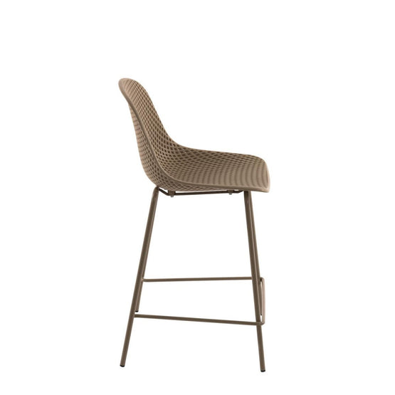 Quinby Outdoor Bar Stool - Beige Bar Stool The Form-Local   