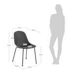 Quinby Outdoor Dining Chair - Black Outdoor Chair The Form-Local   