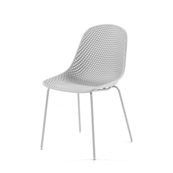 Quinby Outdoor Dining Chair - White Outdoor Chair The Form-Local   