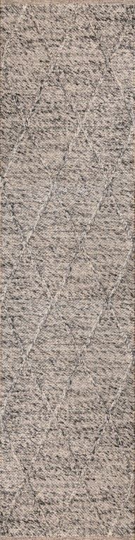 Dianna 320 x 80 cm Wool Hallway Rug - Grey Rug Mos-Local   
