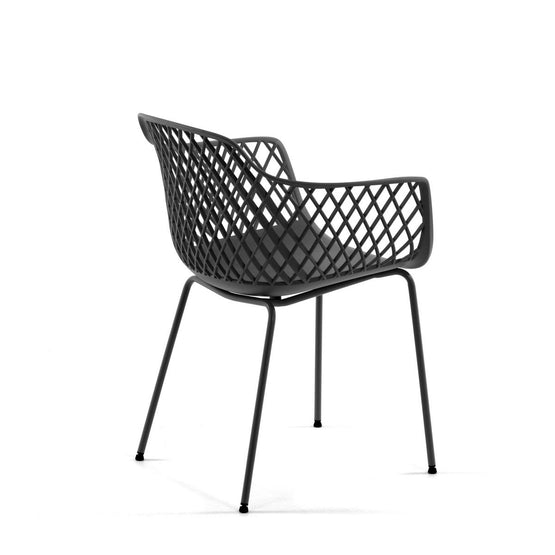 Reese Dining Chair - Gunmetal Grey Outdoor Chair The Form-Local   