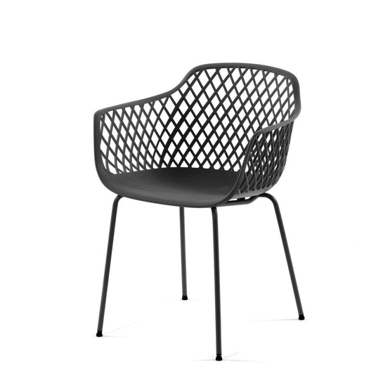 Reese Dining Chair - Gunmetal Grey Outdoor Chair The Form-Local   