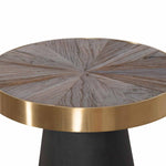Darla Side Table - Natural Top with Dark Grey Base Bedside Table Nicki-Core   