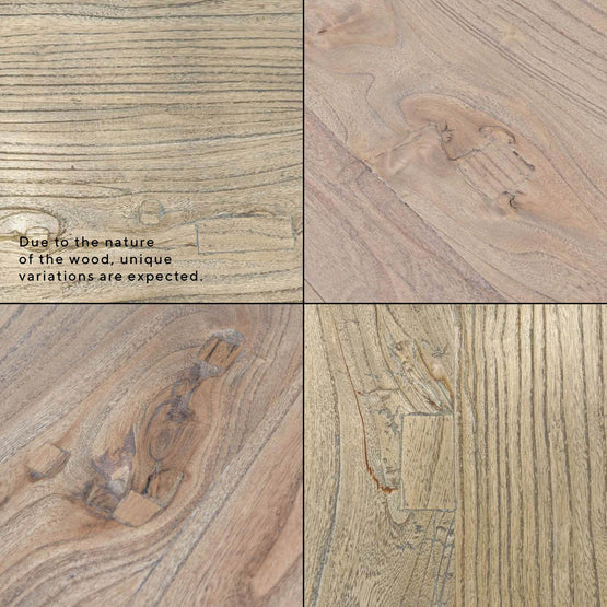 Titan Reclaimed 2.4m ELM Wood Dining Table - Rustic Natural Dining Table Reclaimed-Core   